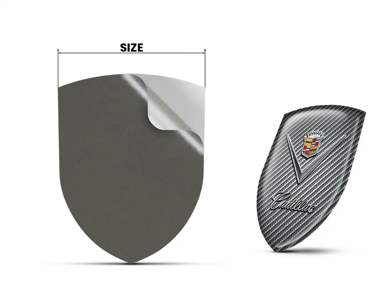 Cadillac Sticker Bombé Premium Luxe Étiquettes Véhicules ST